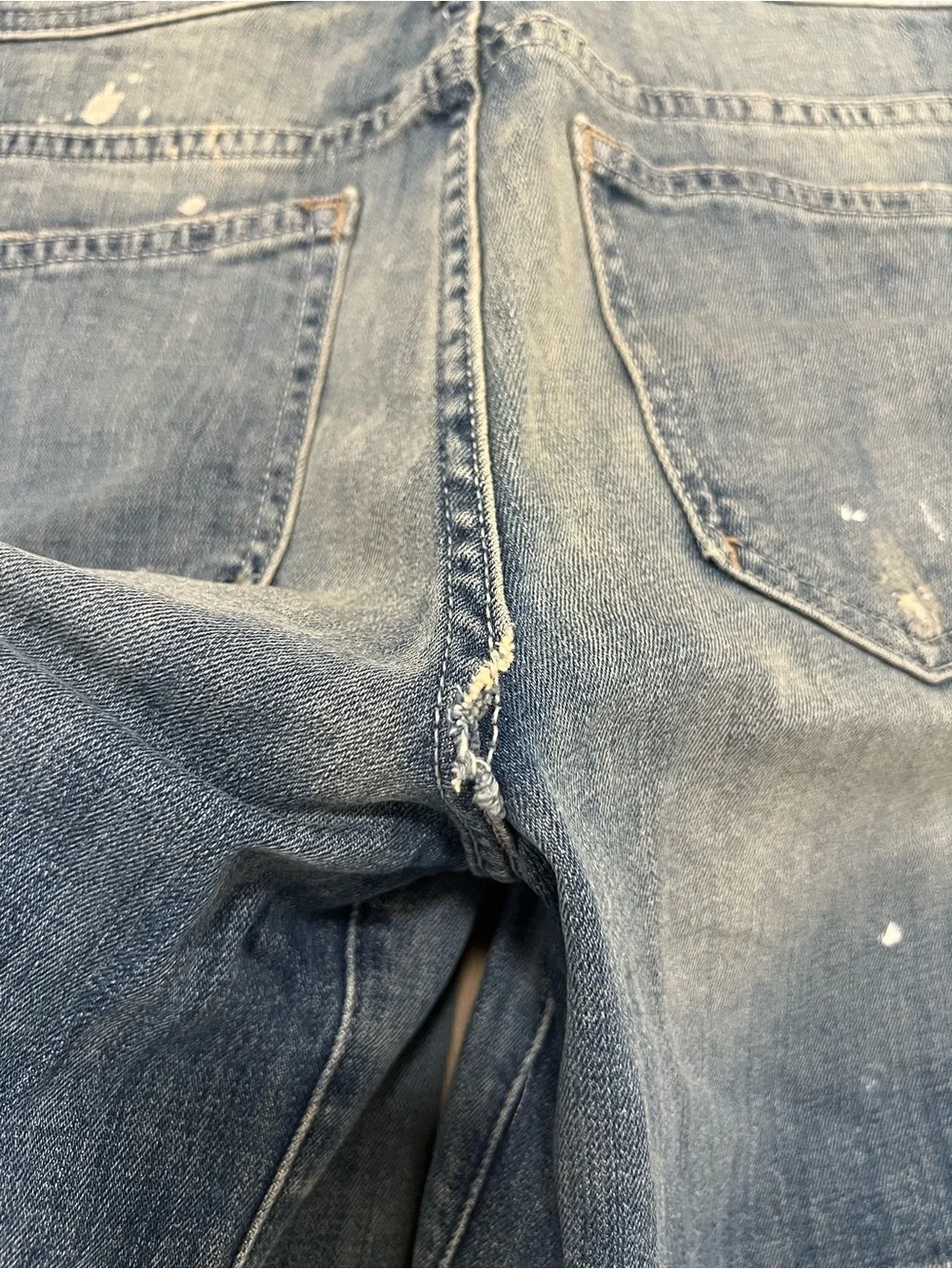 Pilcro and the Letterpress Hyphen Distressed Denim Shorts Size 27